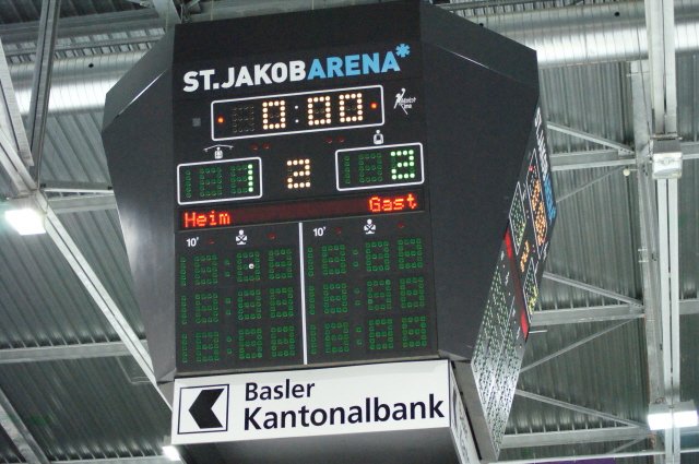 Spielstand nach dem ersten Drittel